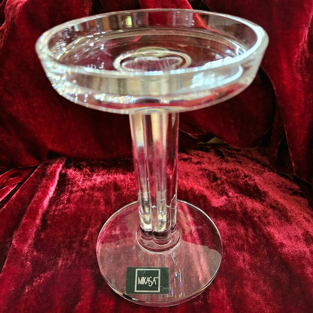 MIKASA Crystal Pillar Candleholder